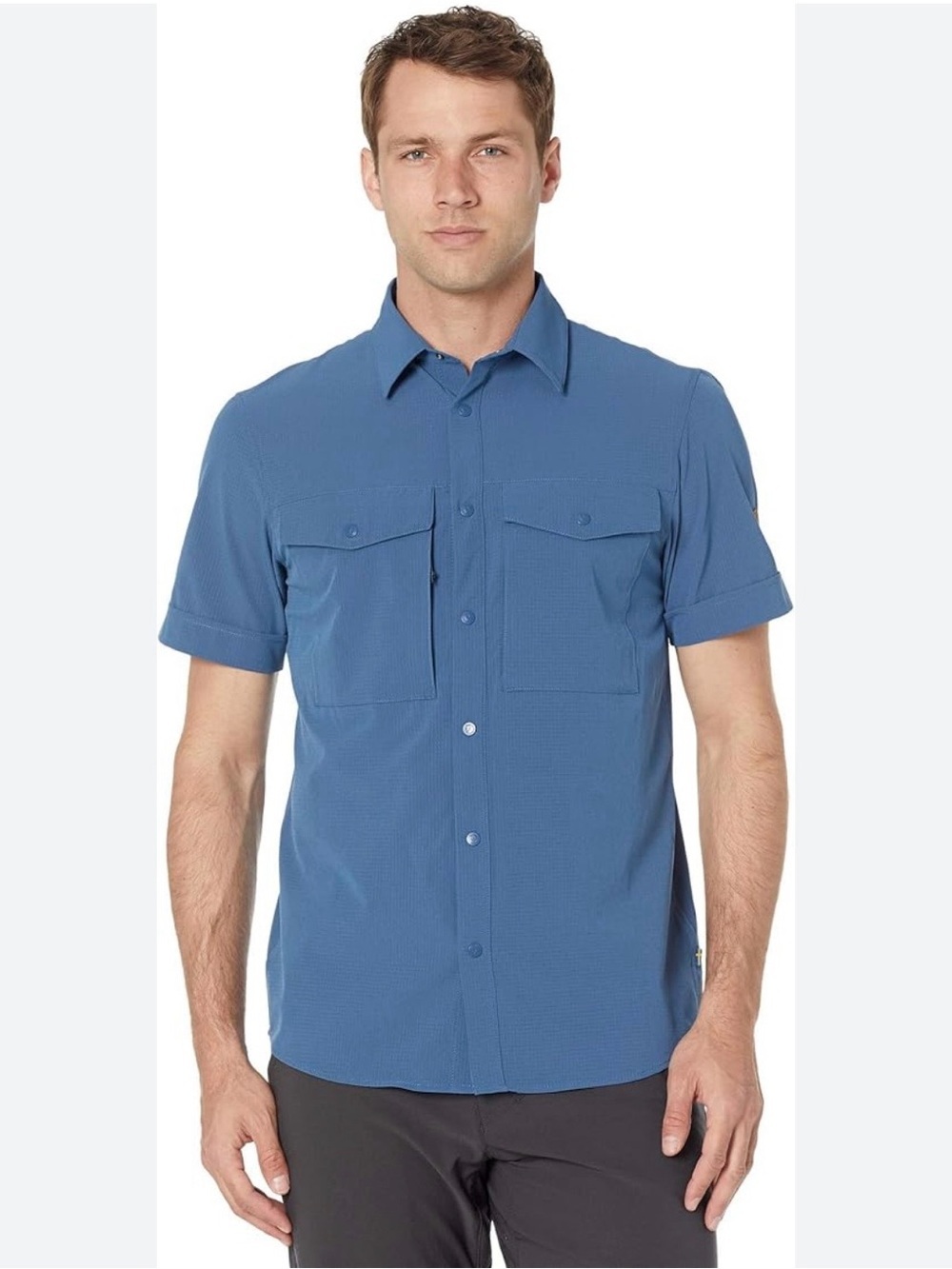 Mens Fjallraven Abisko Trekking Shirt Short Sleeve Size XXL